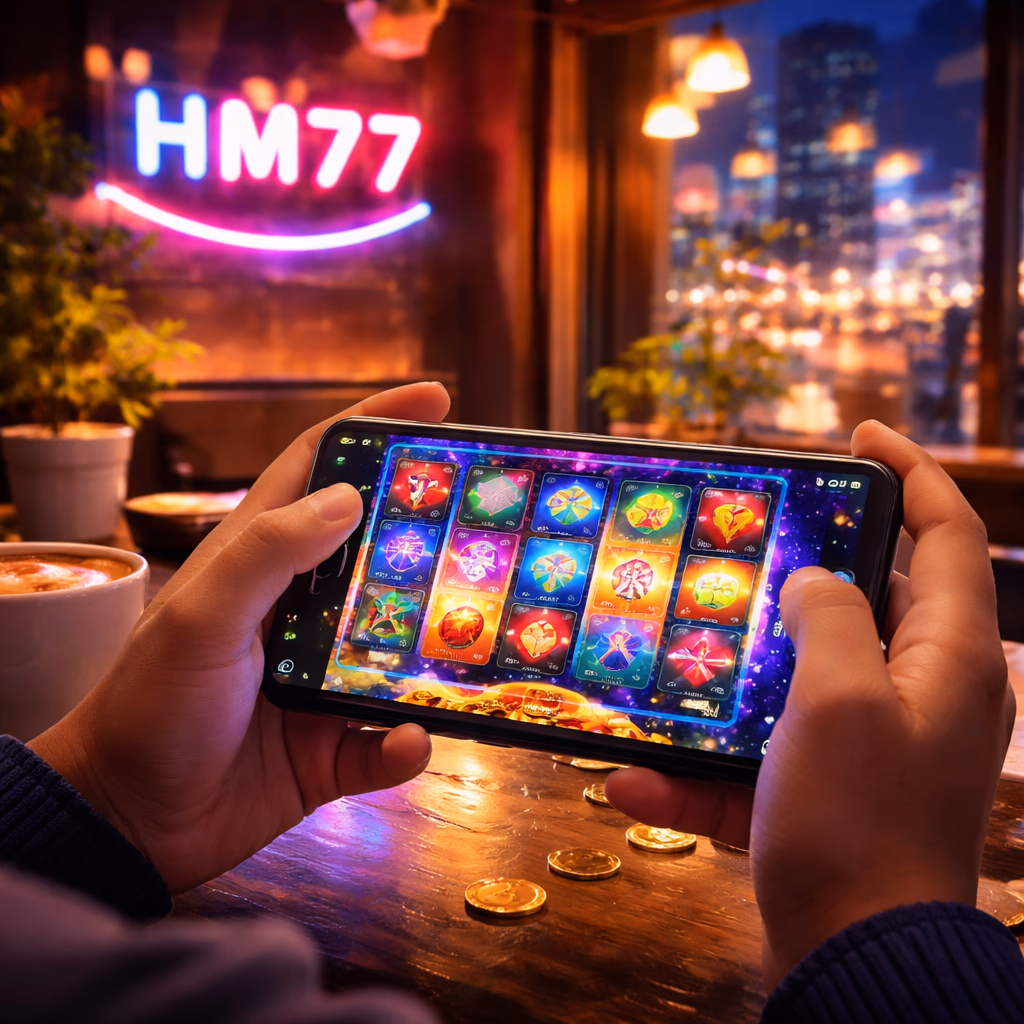 HM77 games hub displaying six casino genres unified under a single wallet for Bangladesh